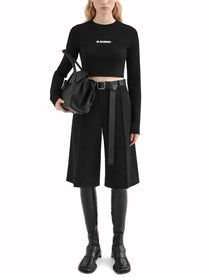 Jil Sander Women's Cropped Top Black