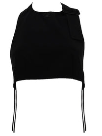 courrèges Women's Cropped Top Black