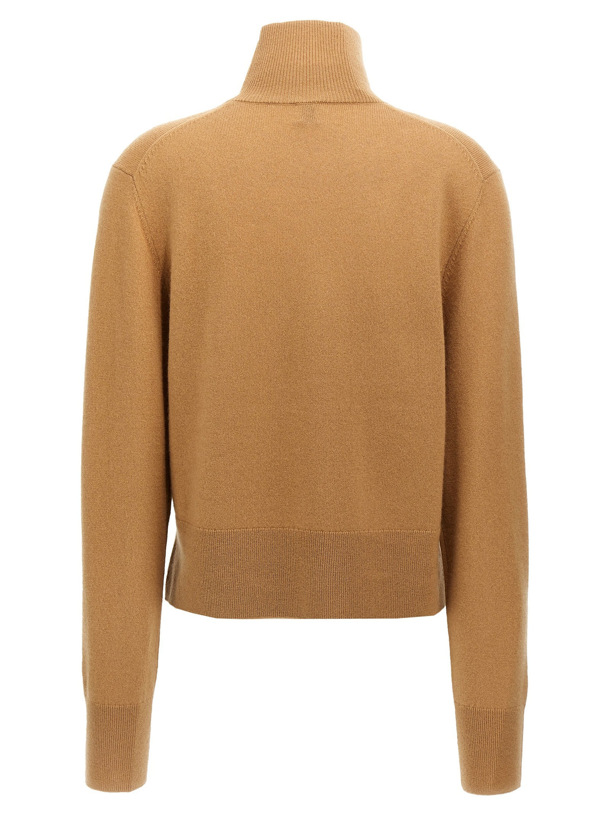 Toteme Cropped Turtleneck Turtleneck Sweater Beige, view 2