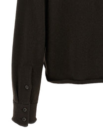 Guest In Residence Cropped Western Shirt Brown