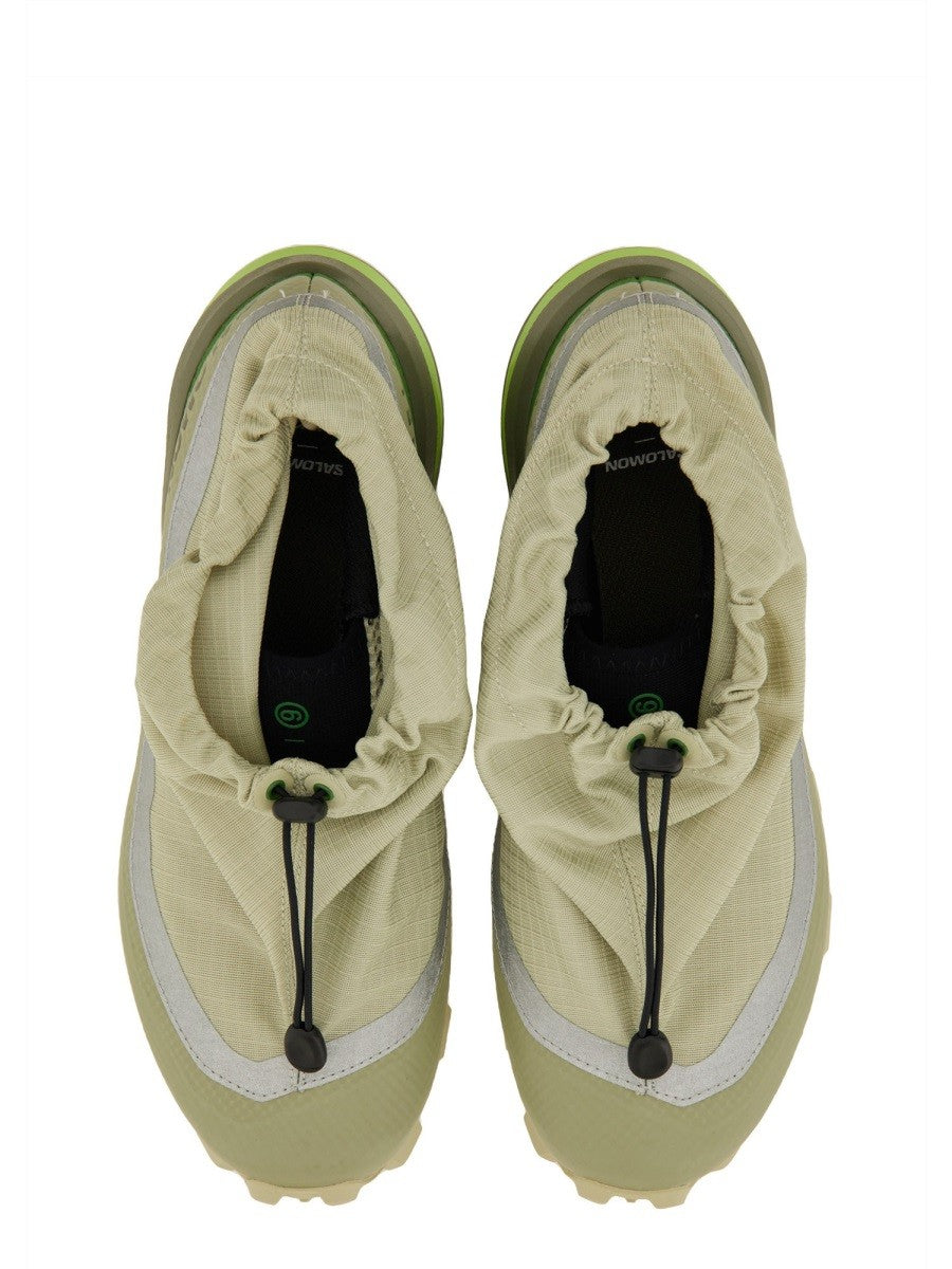MM6 Maison Margiela Women's Cross Low Sneaker Green, view 6