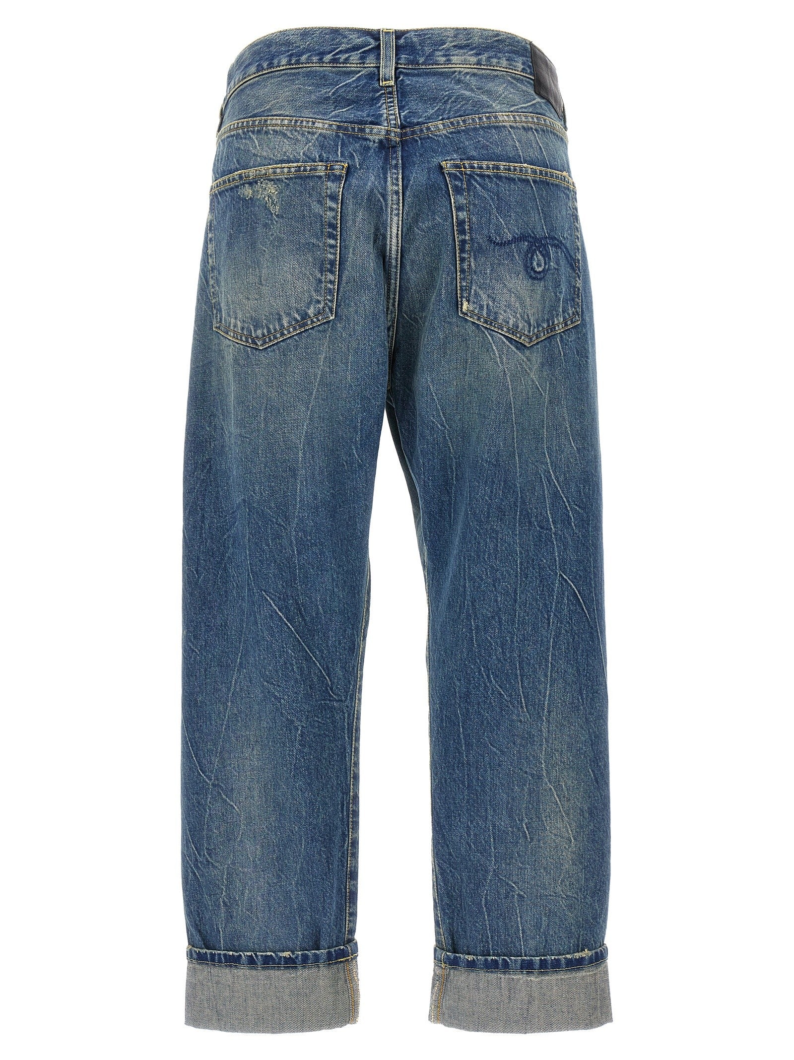 R13 Cross over Jeans Blue