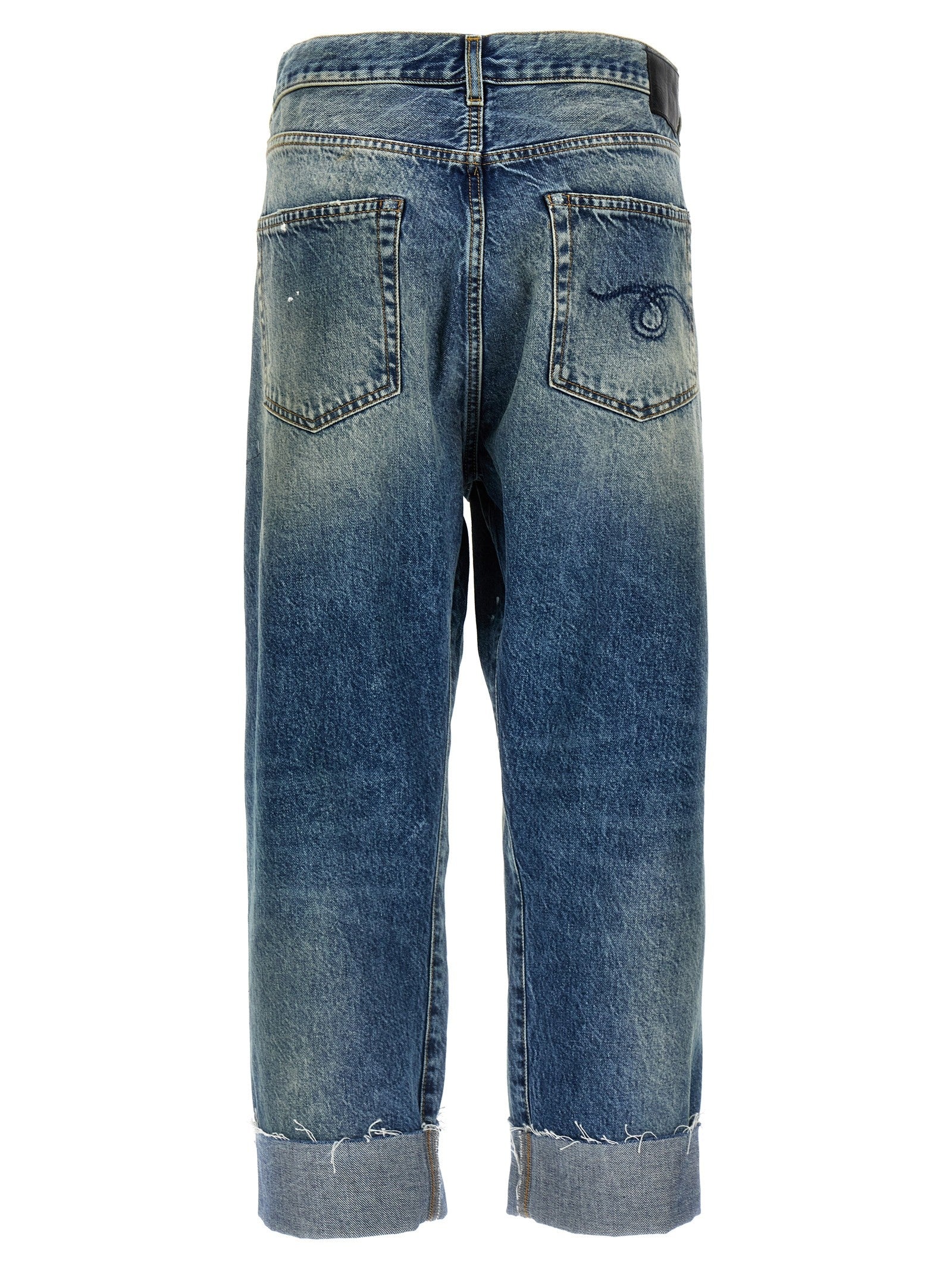 R13 Cross over Jeans Blue