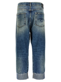 R13 Cross over Jeans Blue