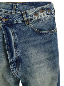 R13 Cross over Jeans Blue