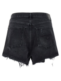 R13 Cross over Shorts Black