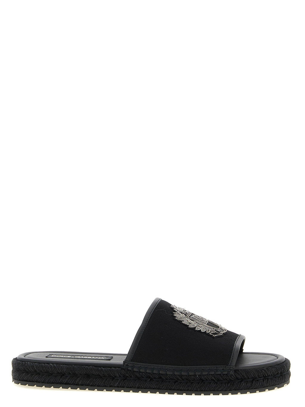 Dolce &amp; Gabbana Cross Stitch Espadrilles Black