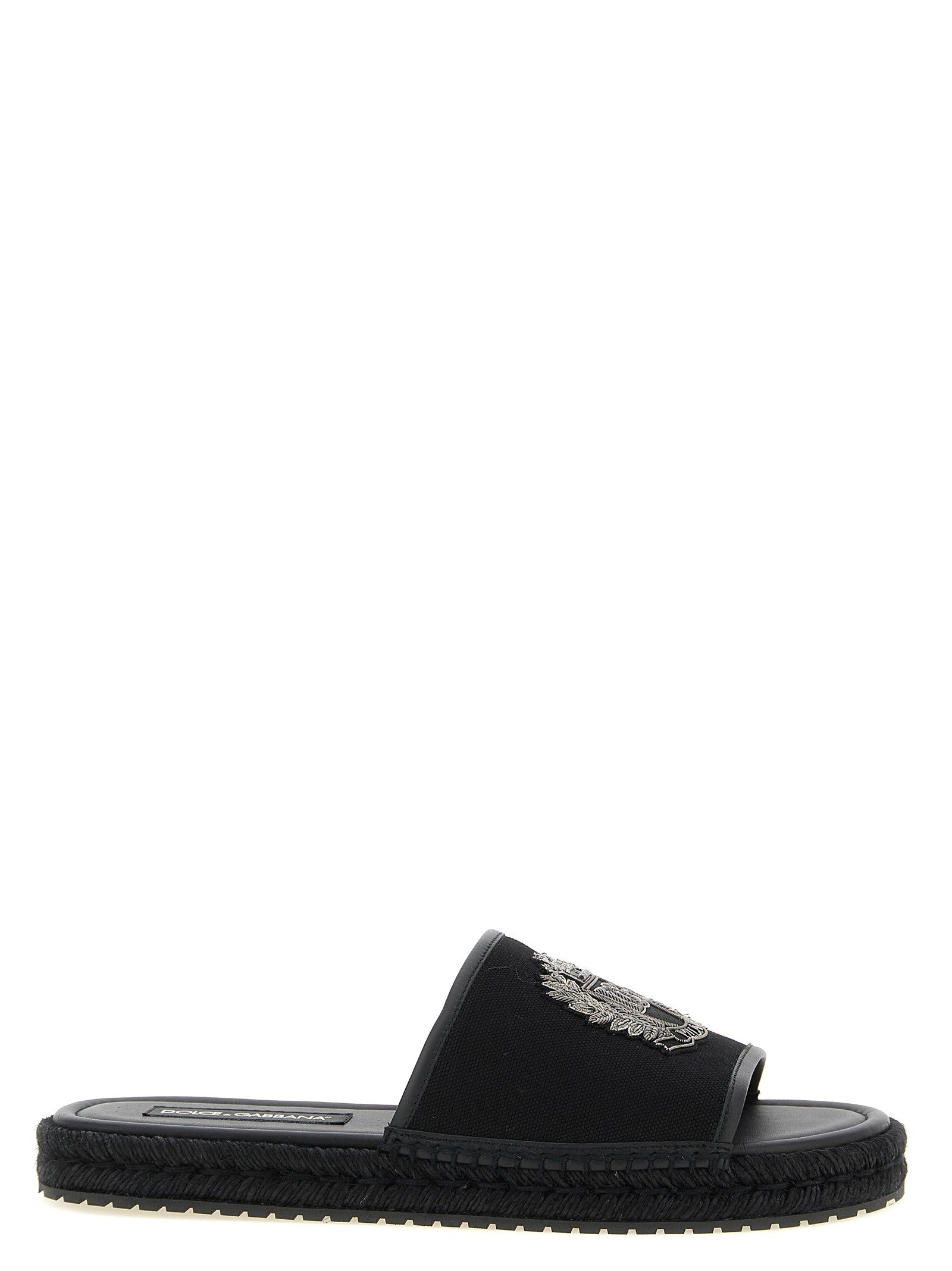 Dolce &amp; Gabbana Cross Stitch Espadrilles Black