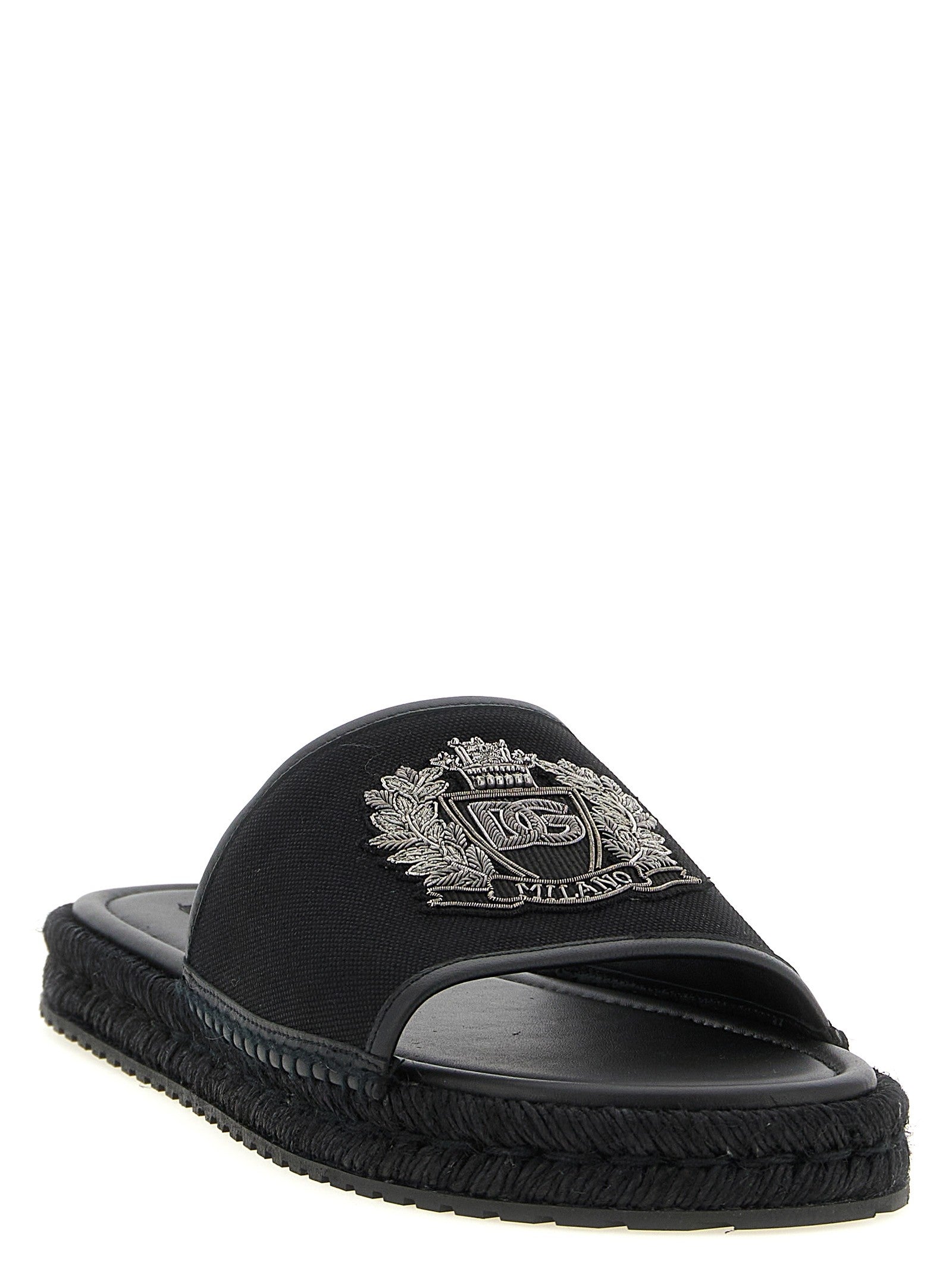 Dolce &amp; Gabbana Cross Stitch Espadrilles Black
