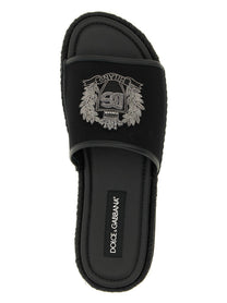 Dolce &amp; Gabbana Cross Stitch Espadrilles Black