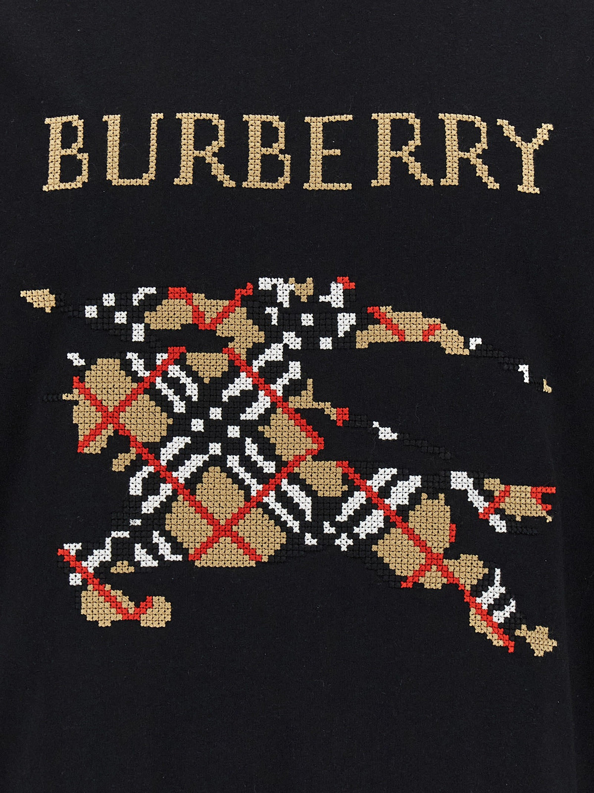 Burberry Cross Stitch Shirt Black