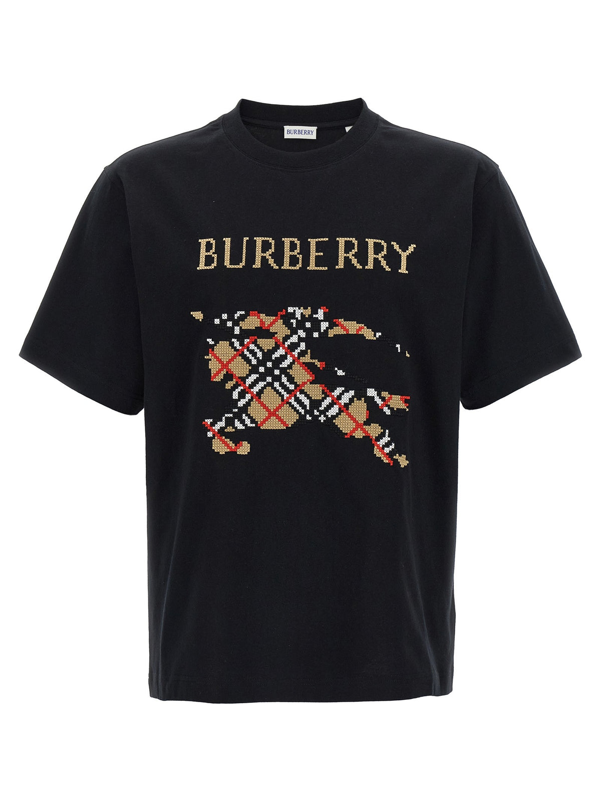 Burberry Cross Stitch Shirt Black