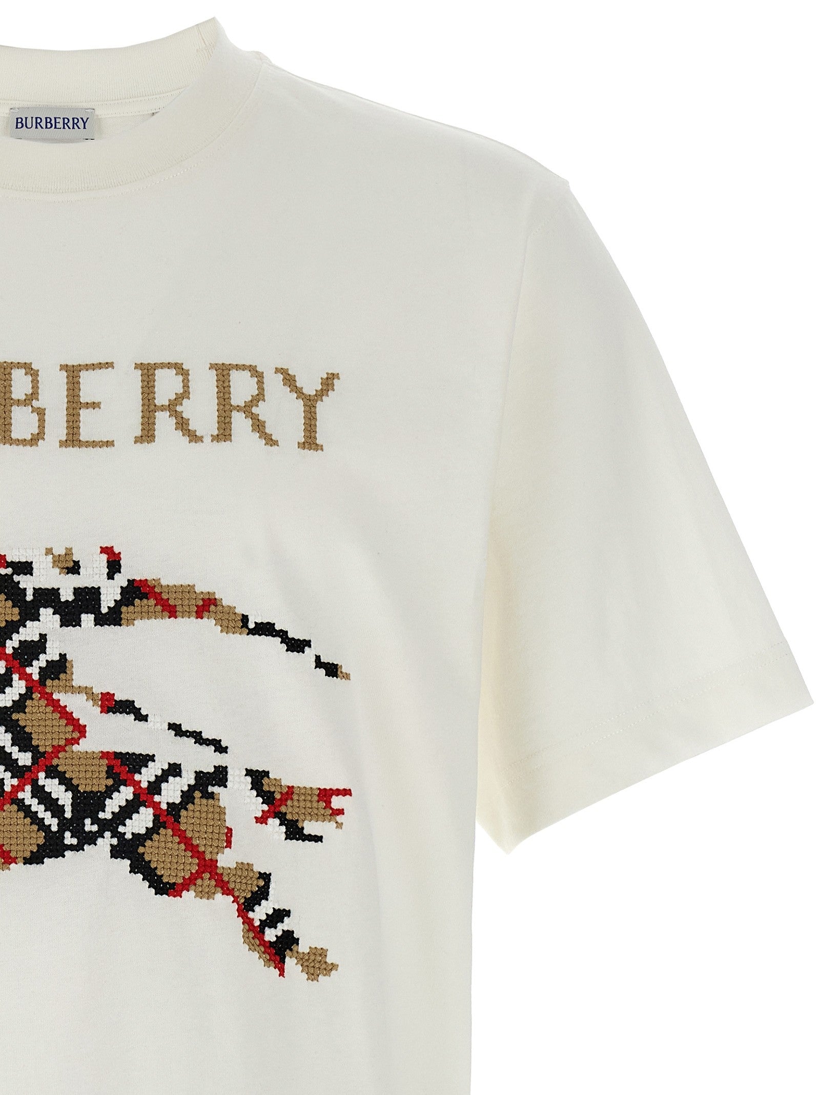 Burberry Cross Stitch Shirt White