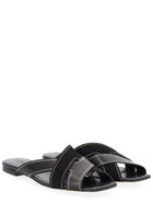 Tod's Women's Cross Strap Sandal Black, view 2