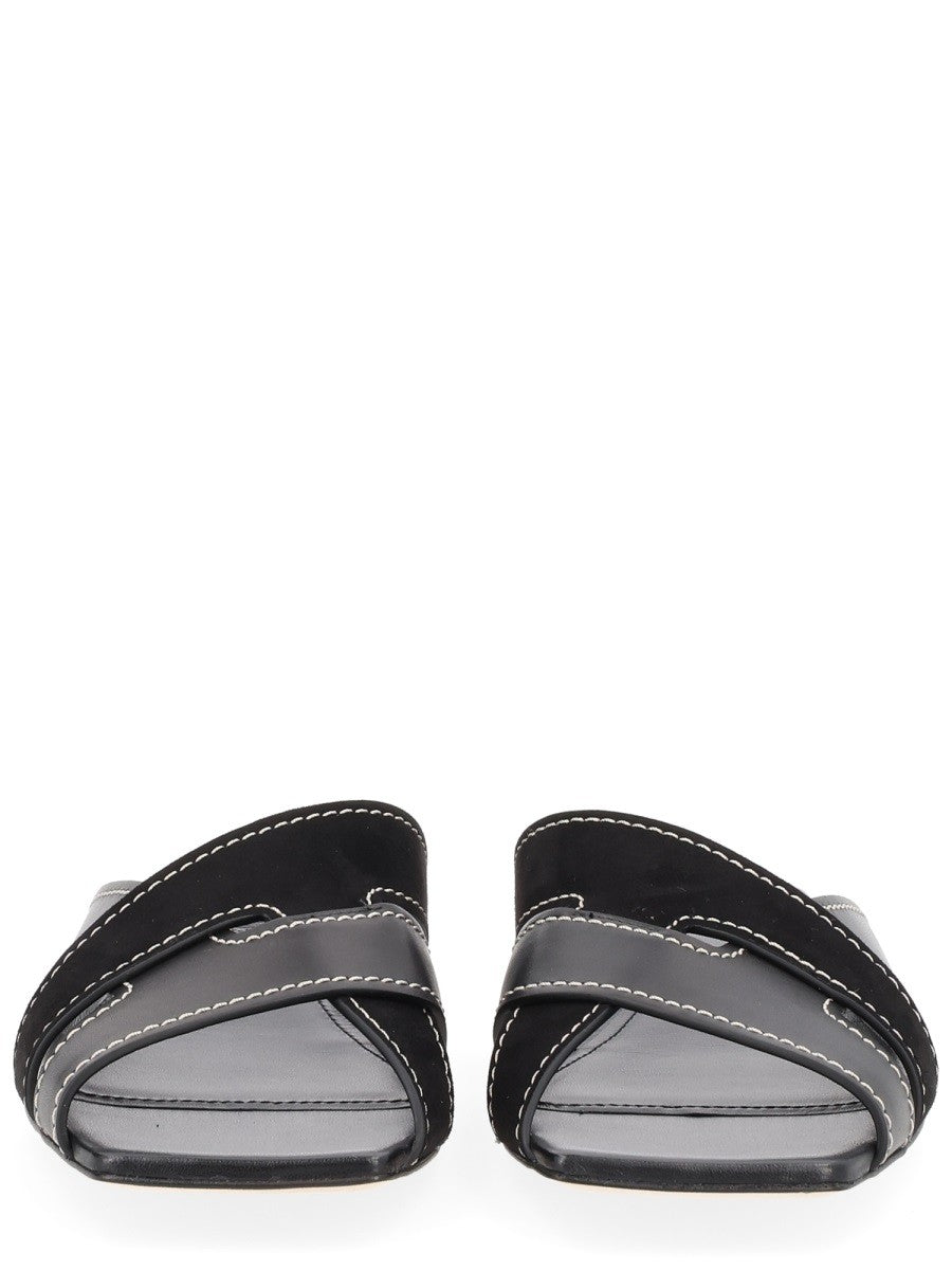 Tod's Women's Cross Strap Sandal Black