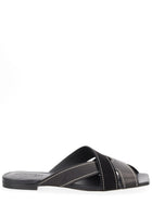 Tod's Women's Cross Strap Sandal Black