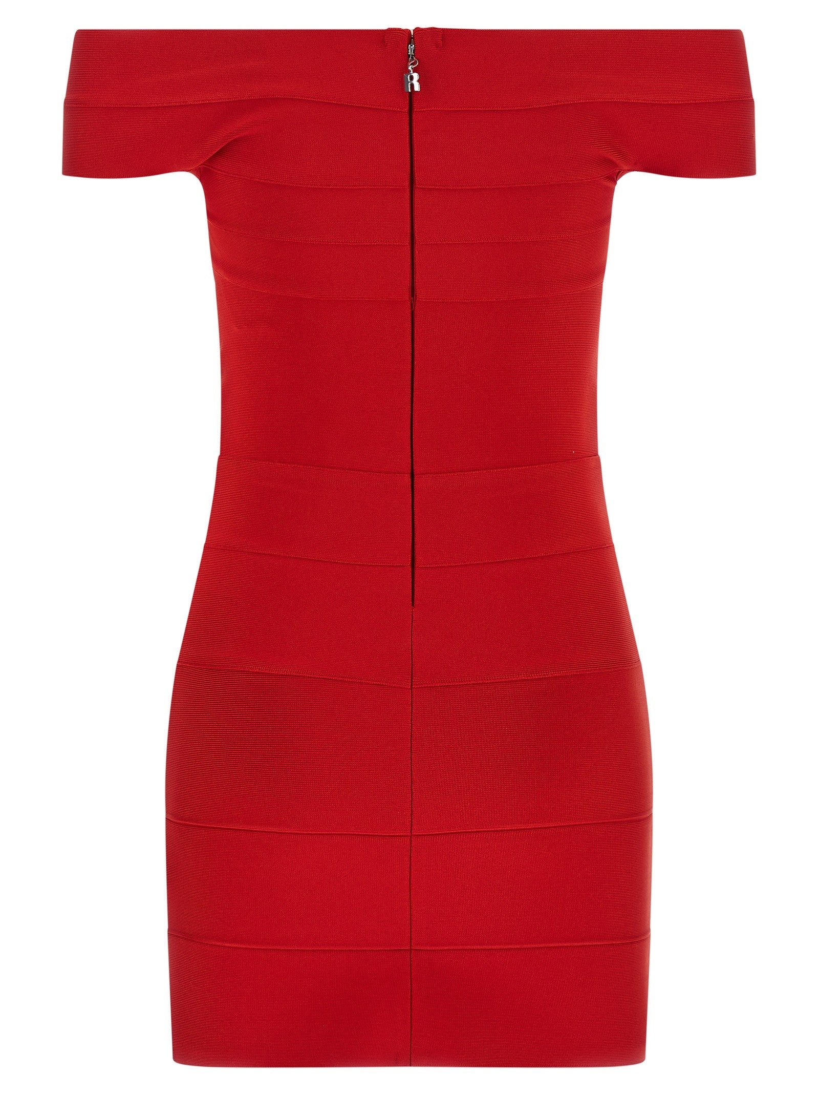 ROTATE Birger Christensen Crossed Band Dress Red