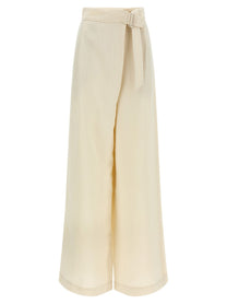 Brunello Cucinelli Crossed Pants White