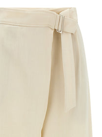 Brunello Cucinelli Crossed Pants White, view 3