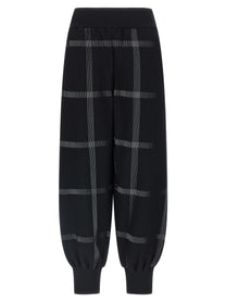 Pleats Please Issey Miyake Crossing Knit Pants Black