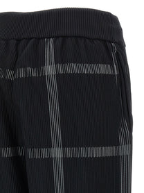 Pleats Please Issey Miyake Crossing Knit Pants Black