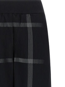 Pleats Please Issey Miyake Crossing Knit Pants Black