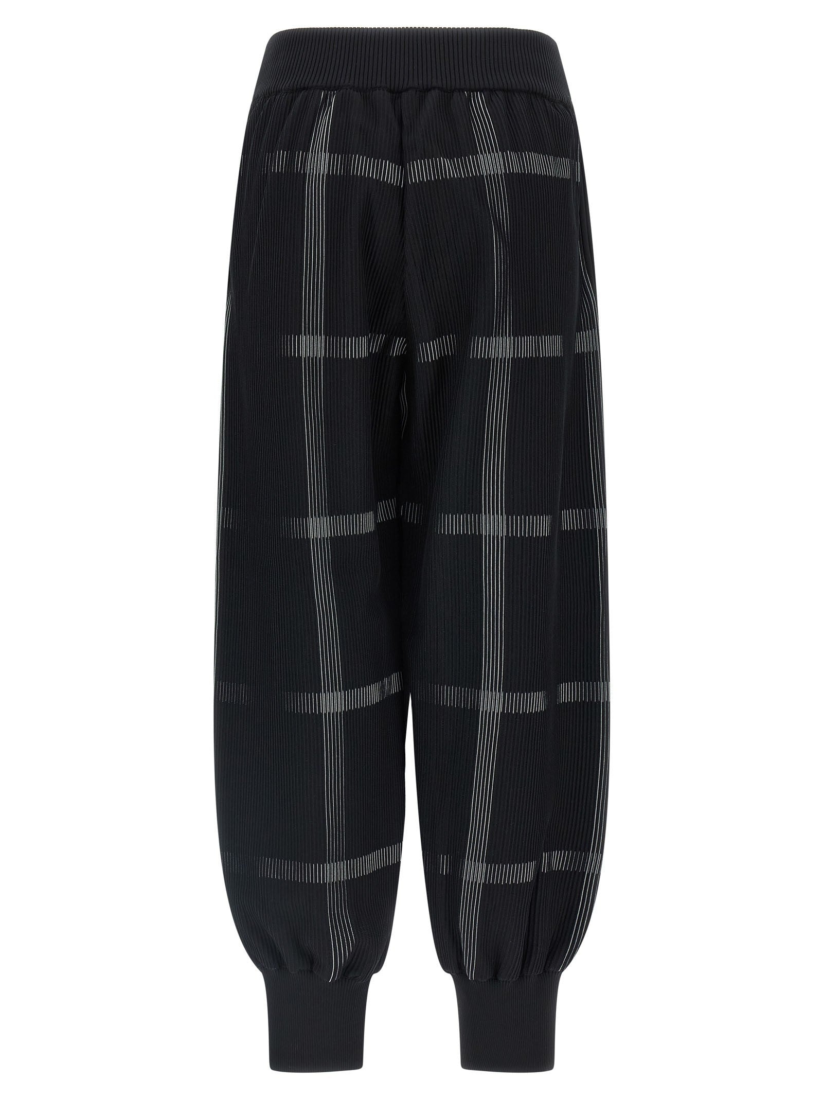 Pleats Please Issey Miyake Crossing Knit Pants Black