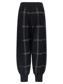 Pleats Please Issey Miyake Crossing Knit Pants Black