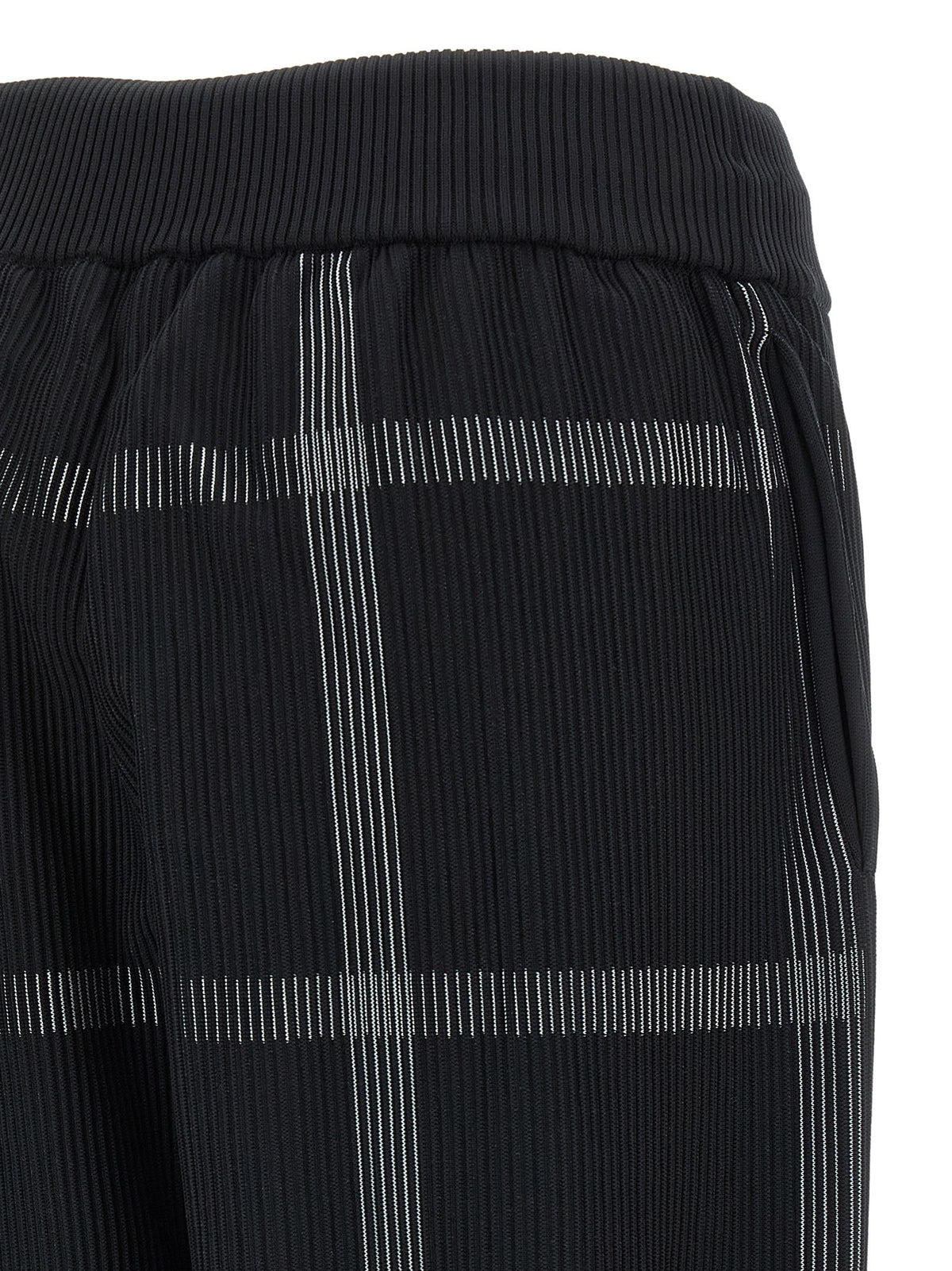 Pleats Please Issey Miyake Crossing Knit Pants Black, view 4