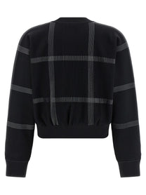 Pleats Please Issey Miyake Crossing Knit Sweater Black