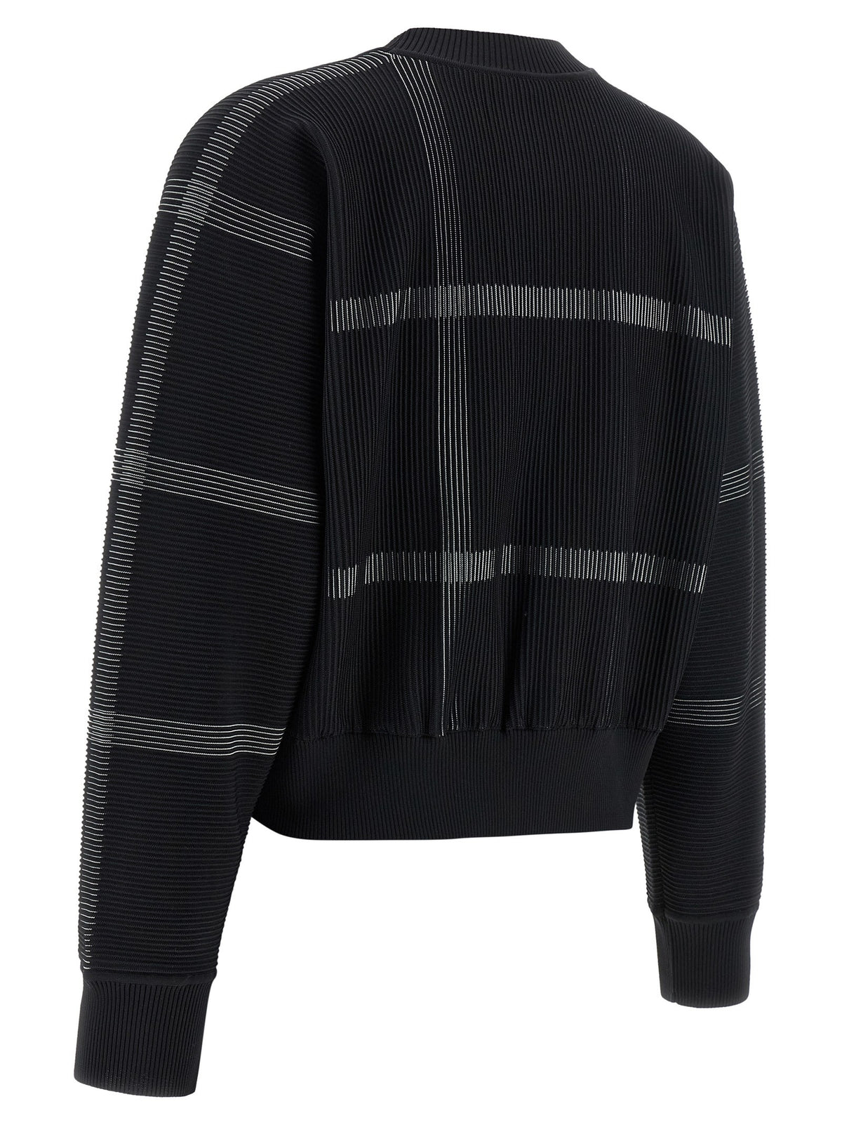 Pleats Please Issey Miyake Crossing Knit Sweater Black, view 3