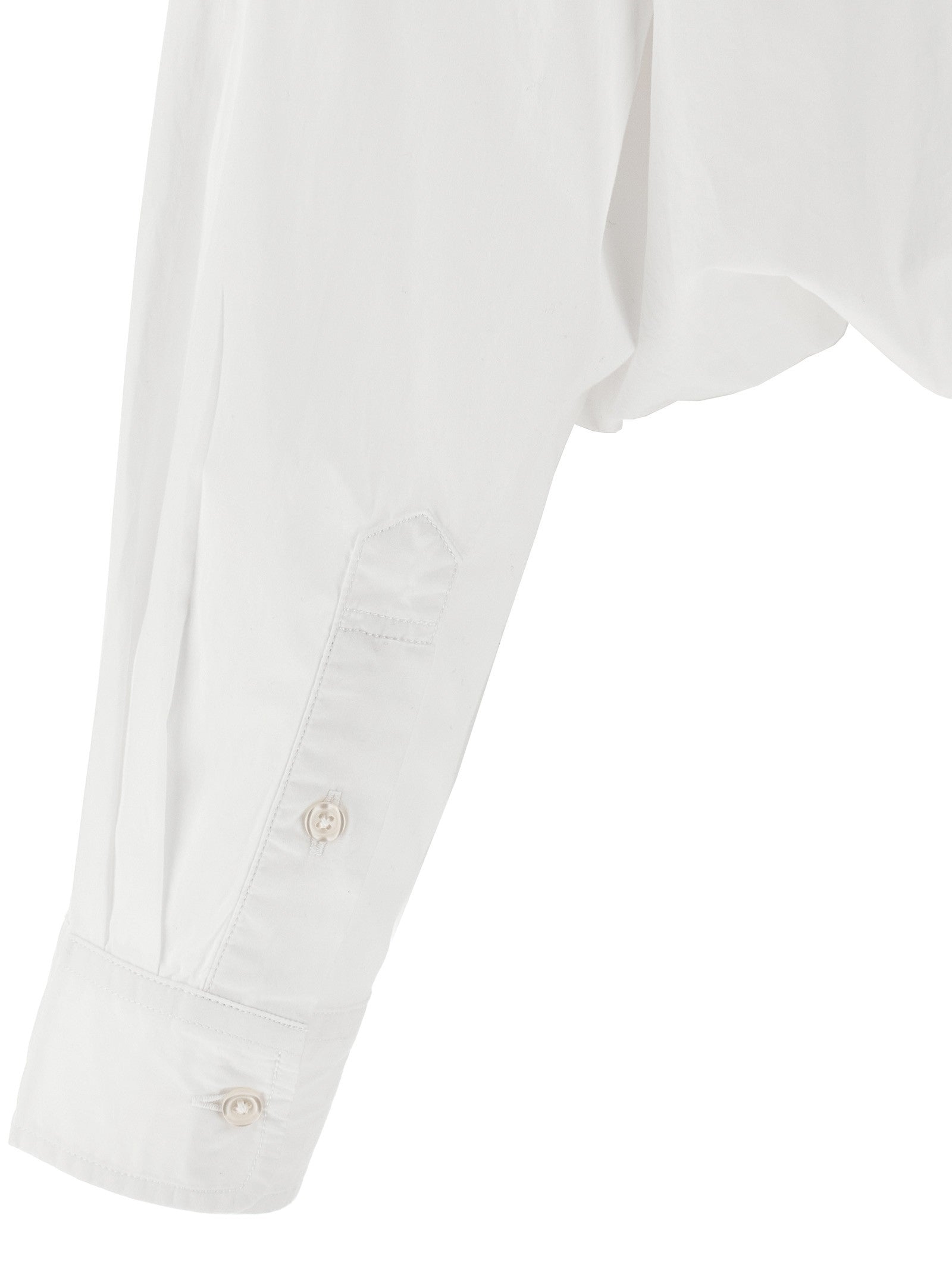 R13 Crossover Bubble Shirt White