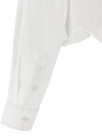 R13 Crossover Bubble Shirt White