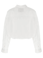 R13 Crossover Bubble Shirt White, view 2