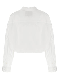 R13 Crossover Bubble Shirt White