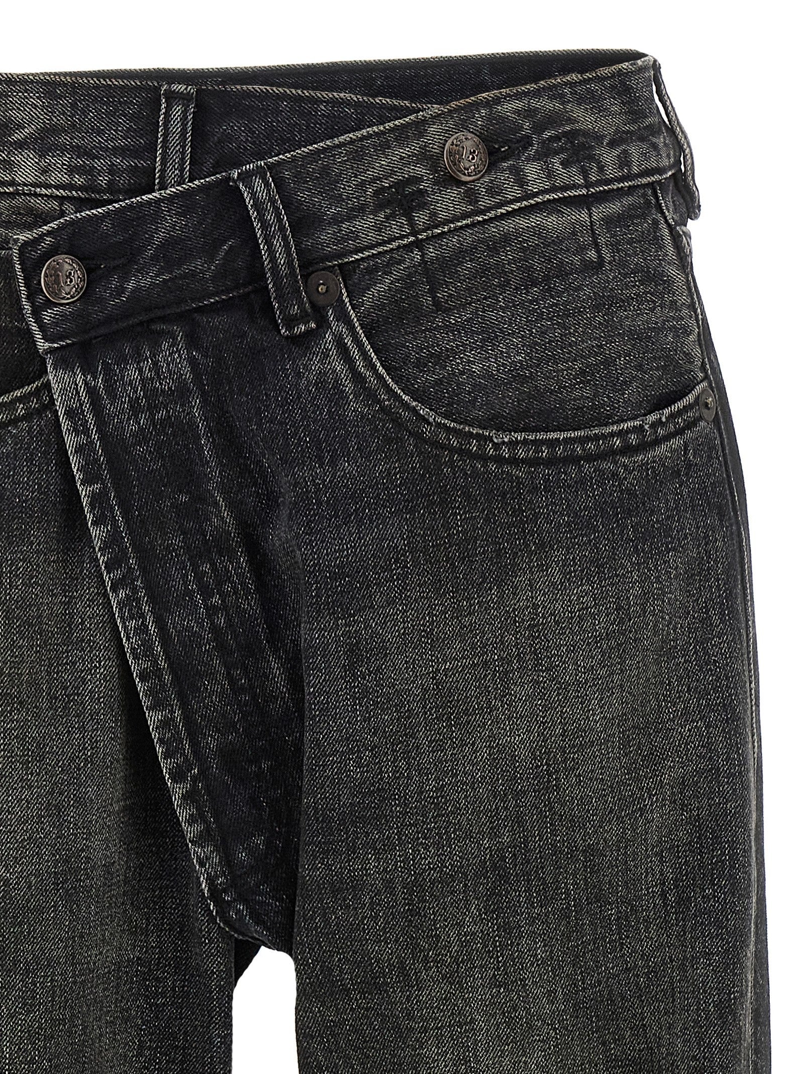R13 Crossover Jeans Black