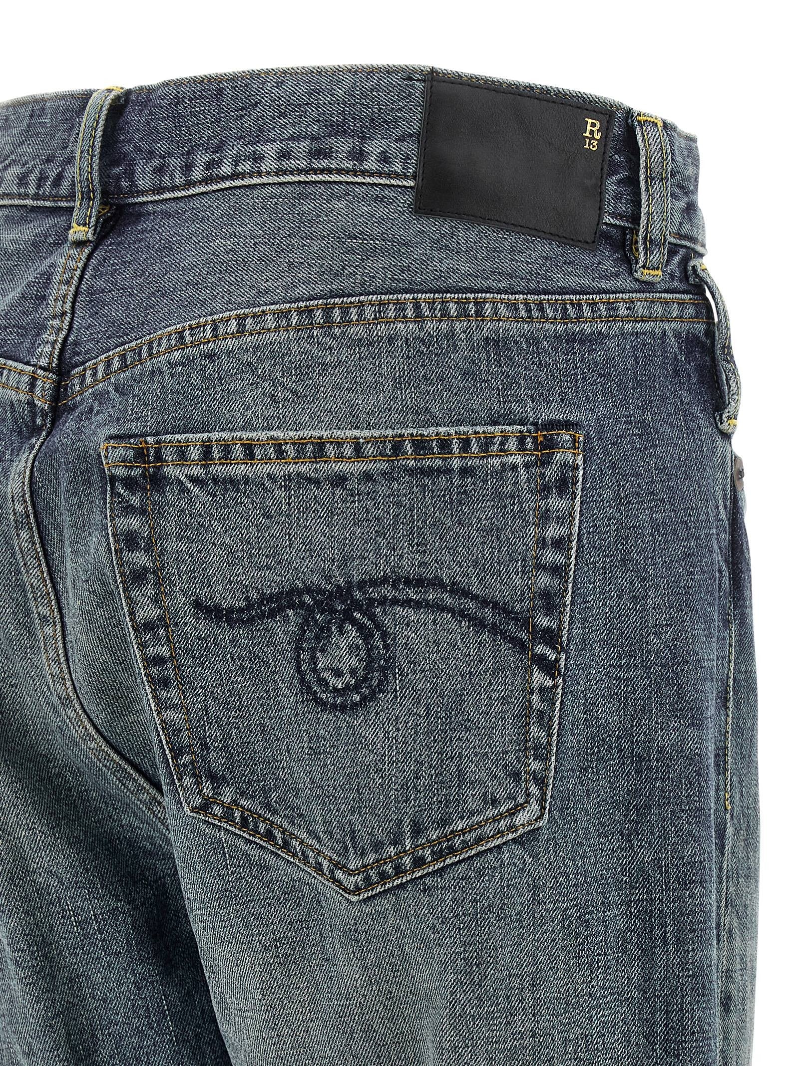 R13 Crossover Jeans Blue