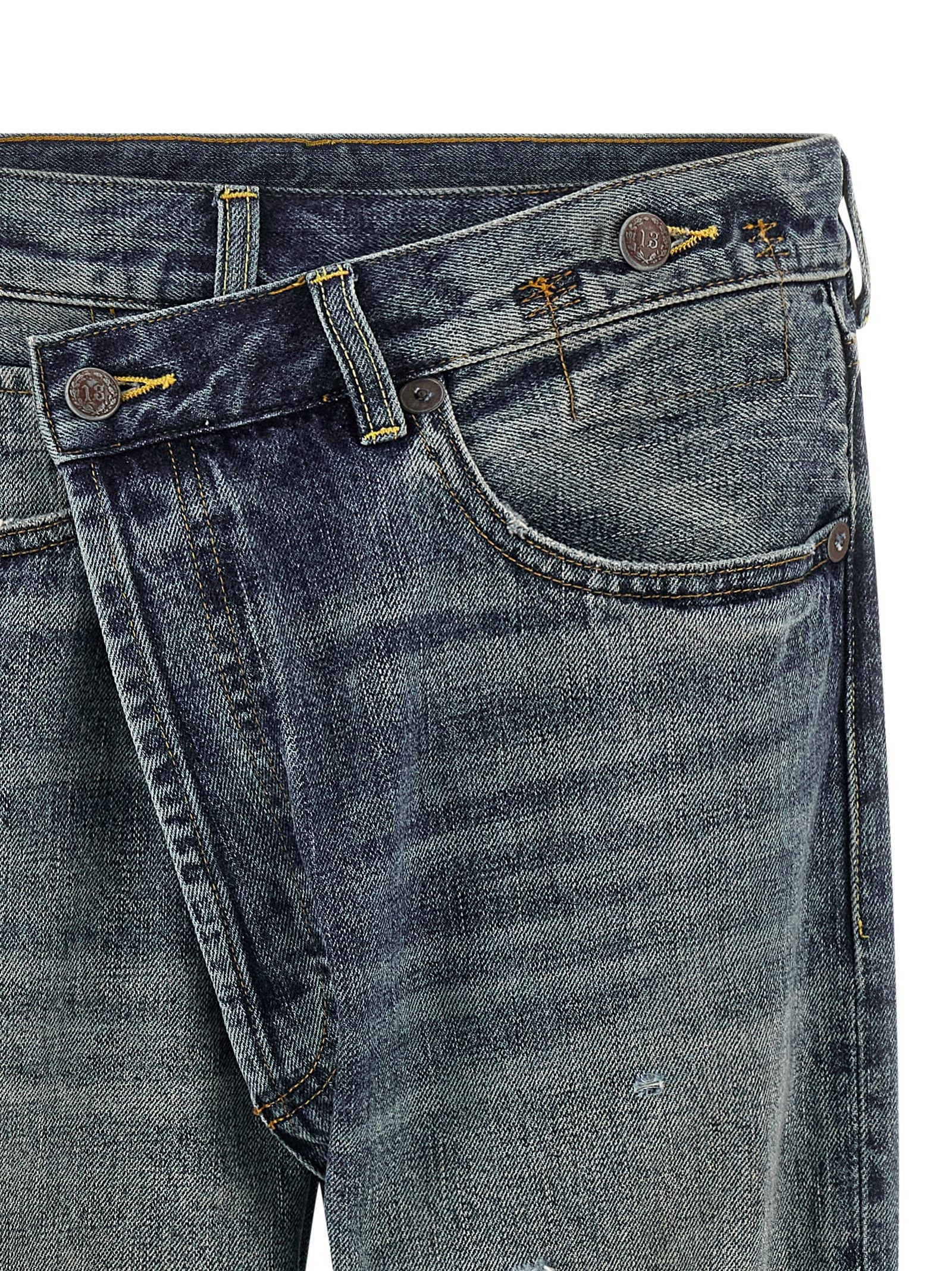 R13 Crossover Jeans Blue