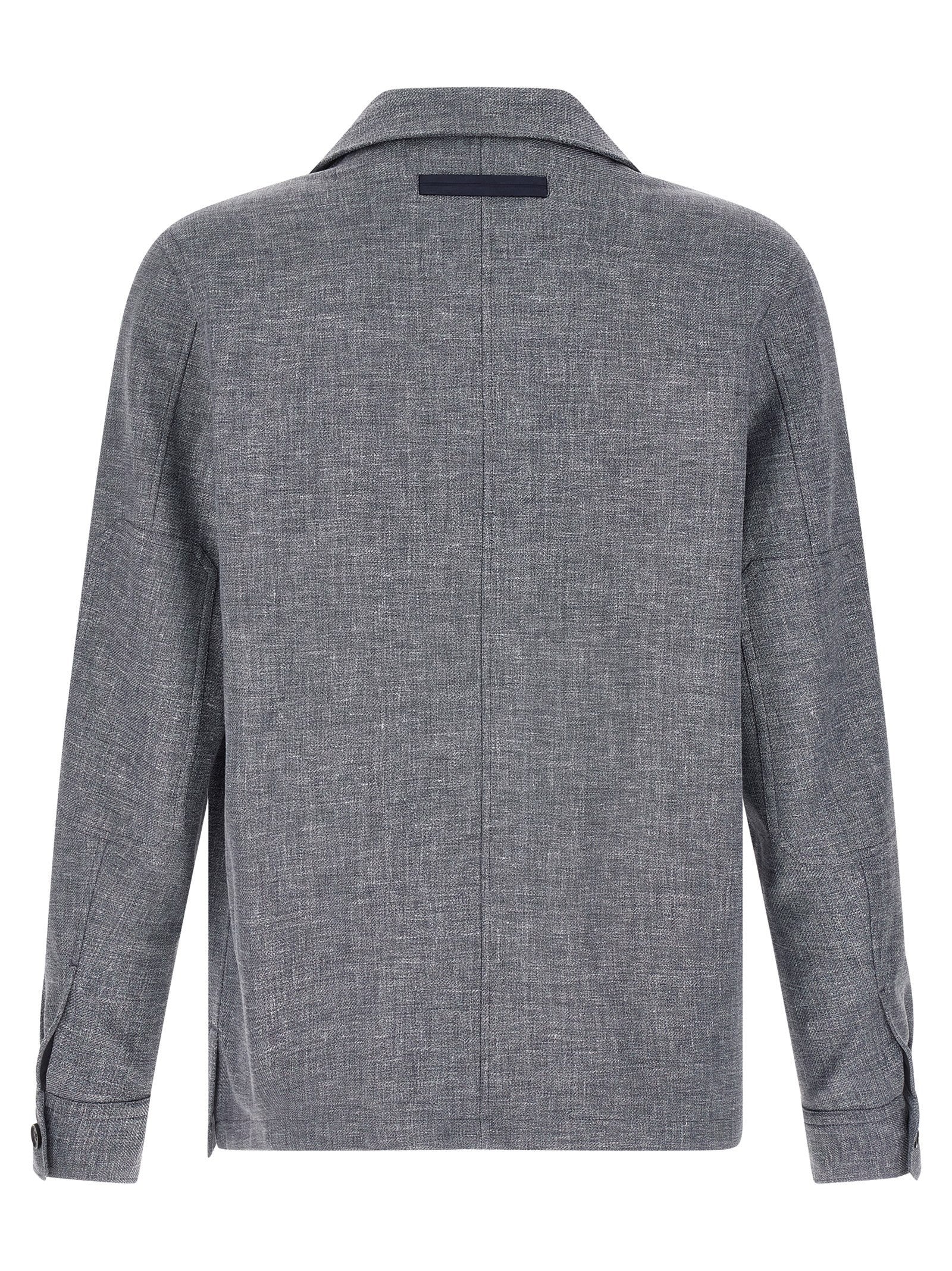Zegna Crossover Overshirt Blue
