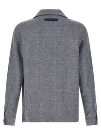 Zegna Crossover Overshirt Blue