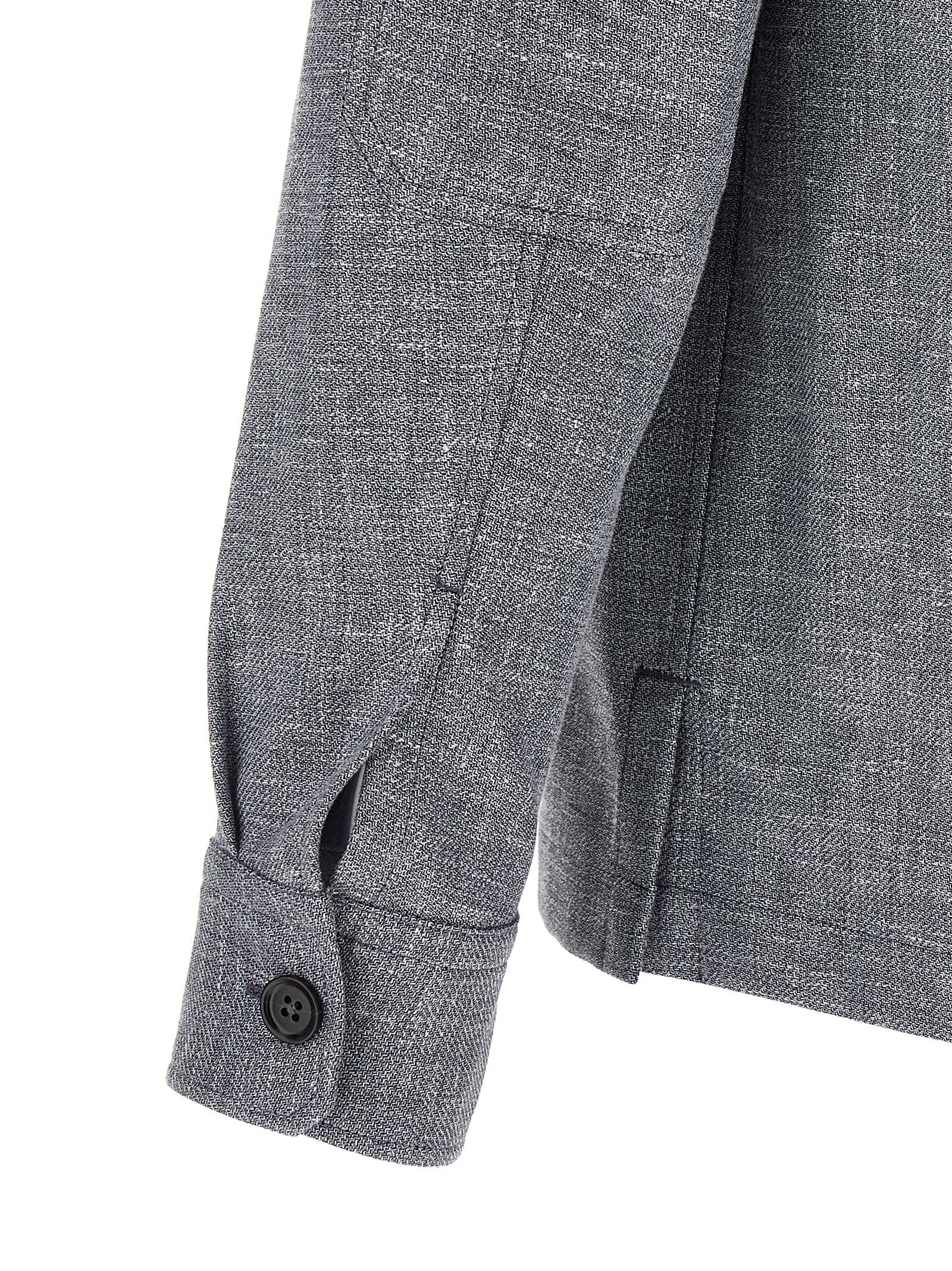 Zegna Crossover Overshirt Blue