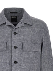 Zegna Crossover Overshirt Blue