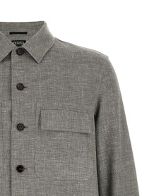Zegna Crossover Overshirt Beige