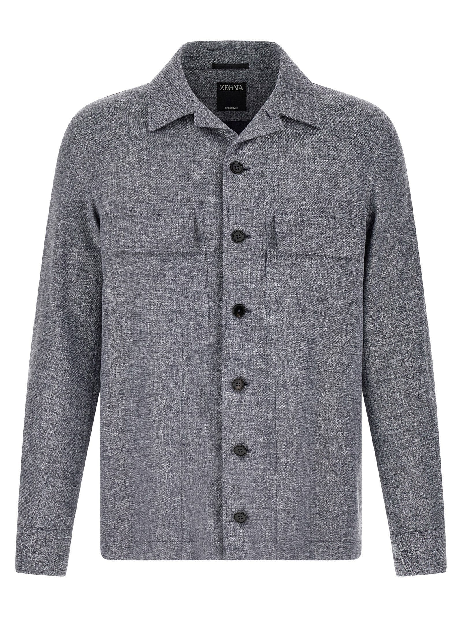 Zegna Crossover Overshirt Blue