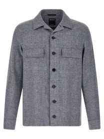 Zegna Crossover Overshirt Blue