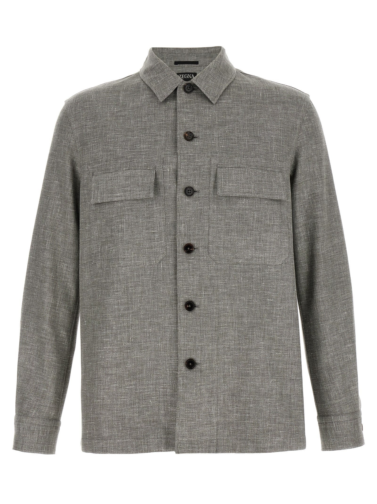 Zegna Crossover Overshirt Beige