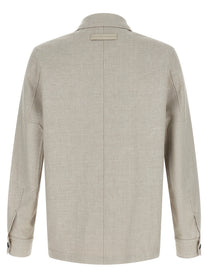 Zegna Crossover Overshirt Grey