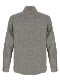 Zegna Crossover Overshirt Beige