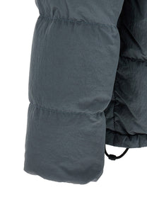 Stone Island Crumpled Effect Down Jacket Grey