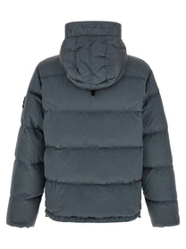 Stone Island Crumpled Effect Down Jacket Grey